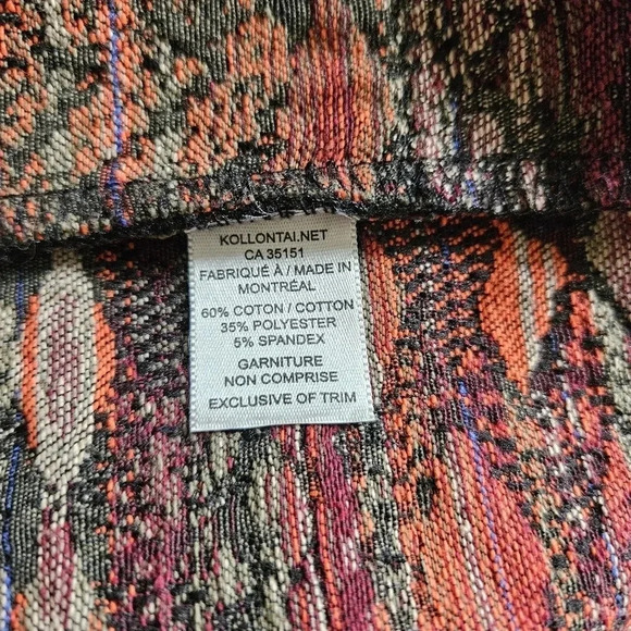 Kollontai Aztec Open Front Bohemian Hippie Casual Fall Cardigan Size Small. - Picture 15 of 16